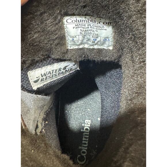 Columbia Namara  WaterResistant Omni-Grip Suede women's Snow  boot size 9 - Picture 7 of 9